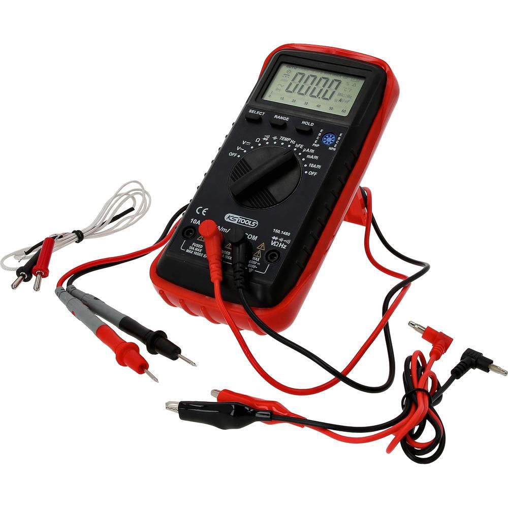 Digital Multimeter inkl. Prüfspitzen und Krokodilklemmen, Bild 5