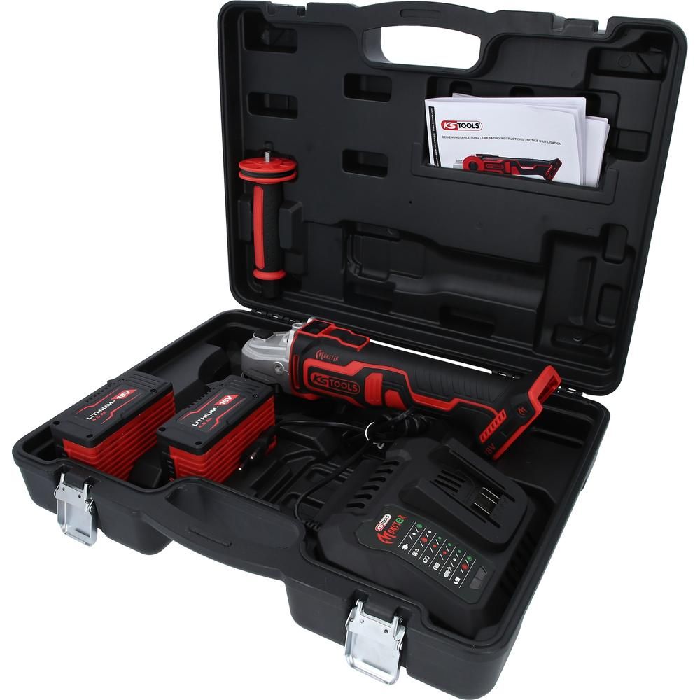 eMONSTER Brushless-Akku-Winkelschleifer-Satz 4-tlg, Bild 7