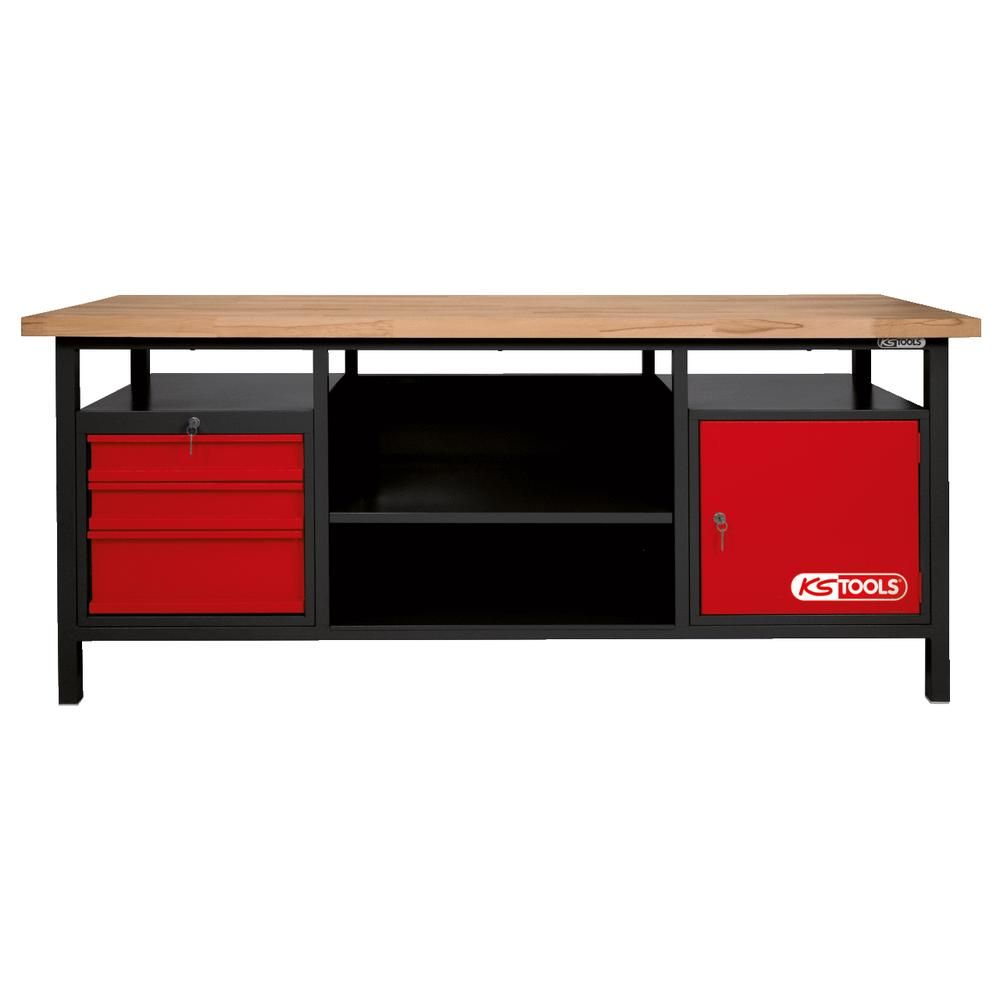XXL-Werkbank mit 3 Schubladen und 1 Tür, Bild 2