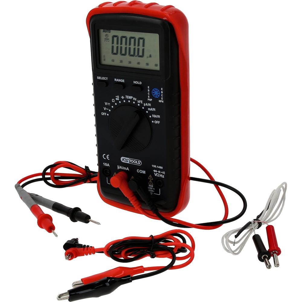 Digital Multimeter inkl. Prüfspitzen und Krokodilklemmen, Bild 9