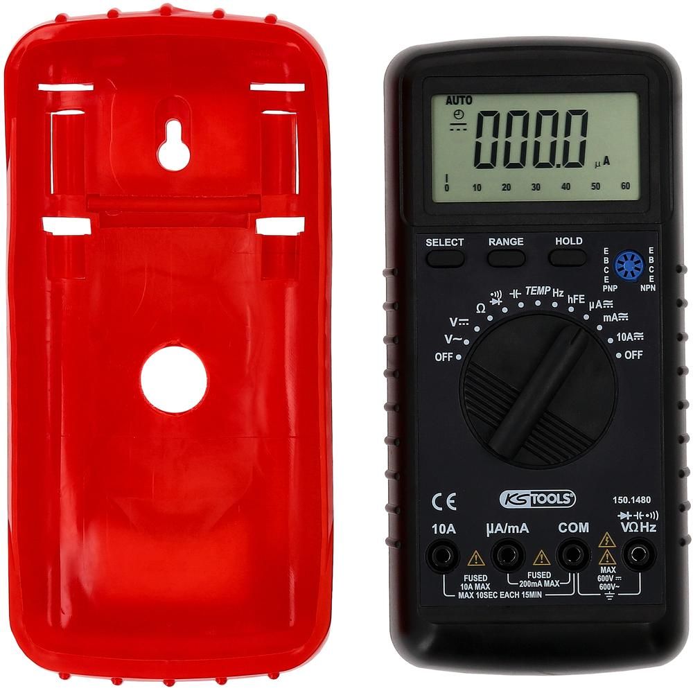 Digital Multimeter inkl. Prüfspitzen und Krokodilklemmen, Bild 7