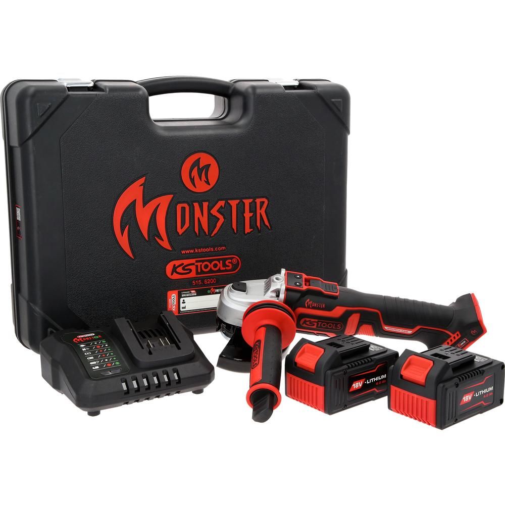 eMONSTER Brushless-Akku-Winkelschleifer-Satz 4-tlg, Bild 4