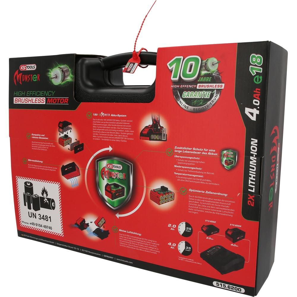 eMONSTER Brushless-Akku-Winkelschleifer-Satz 4-tlg, Bild 10