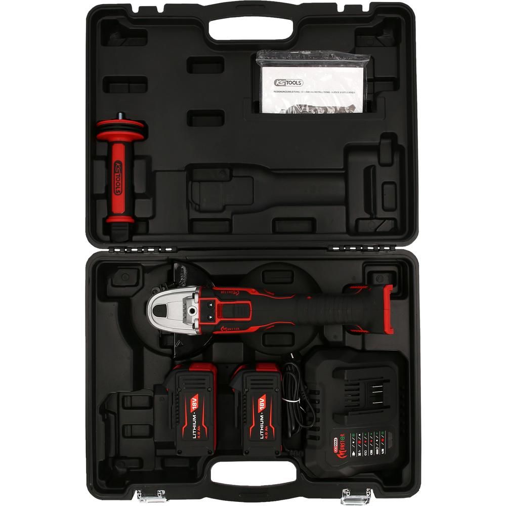 eMONSTER Brushless-Akku-Winkelschleifer-Satz 4-tlg, Bild 8