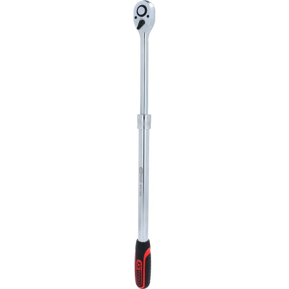 1/2" Teleskop-Umschaltknarre extra lang 72-Zahn, Bild 6