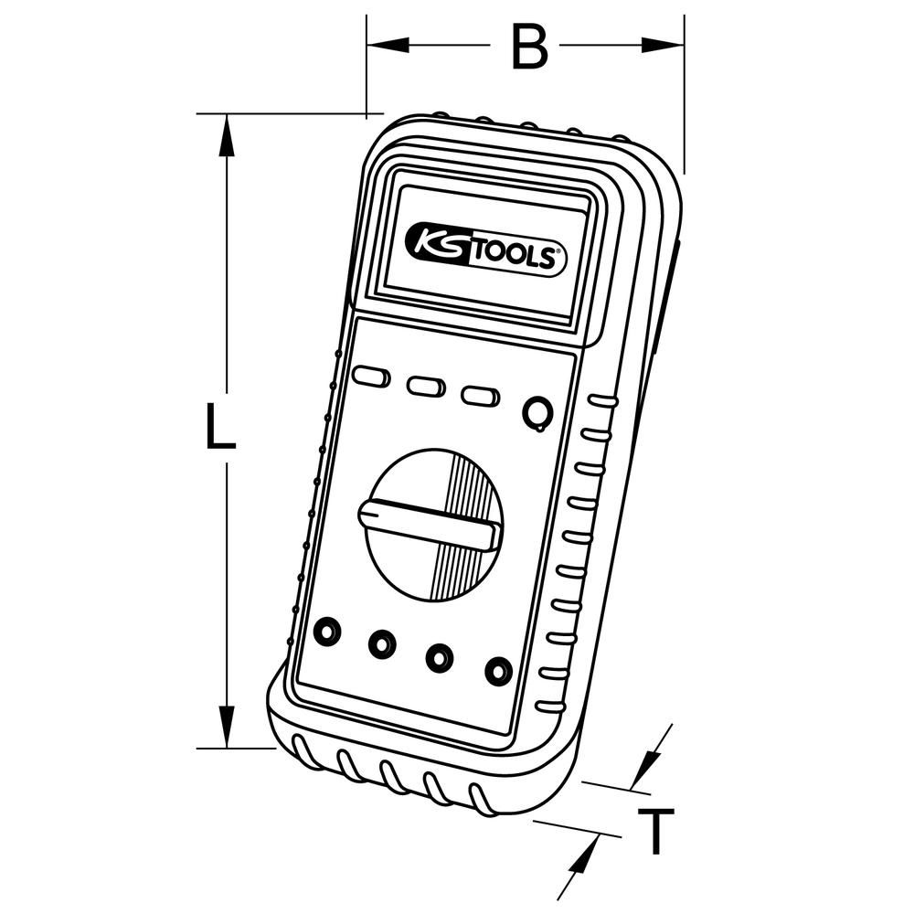Digital Multimeter inkl. Prüfspitzen und Krokodilklemmen, Bild 10