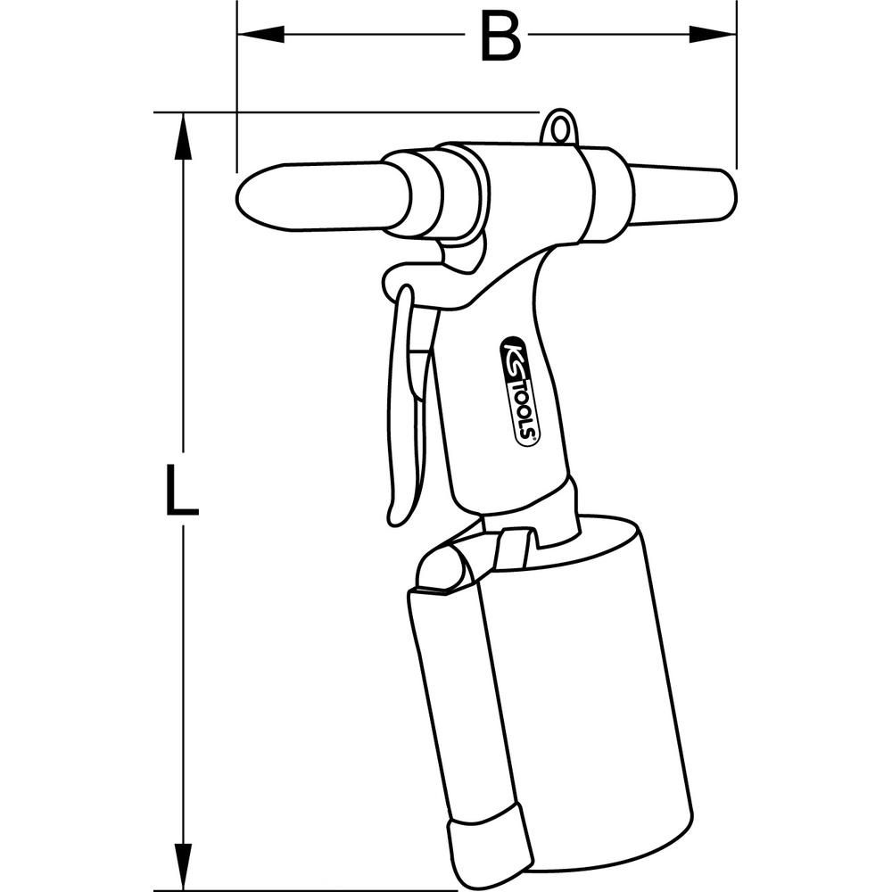 Druckluft-Blindniet-Pistole, Bild 10