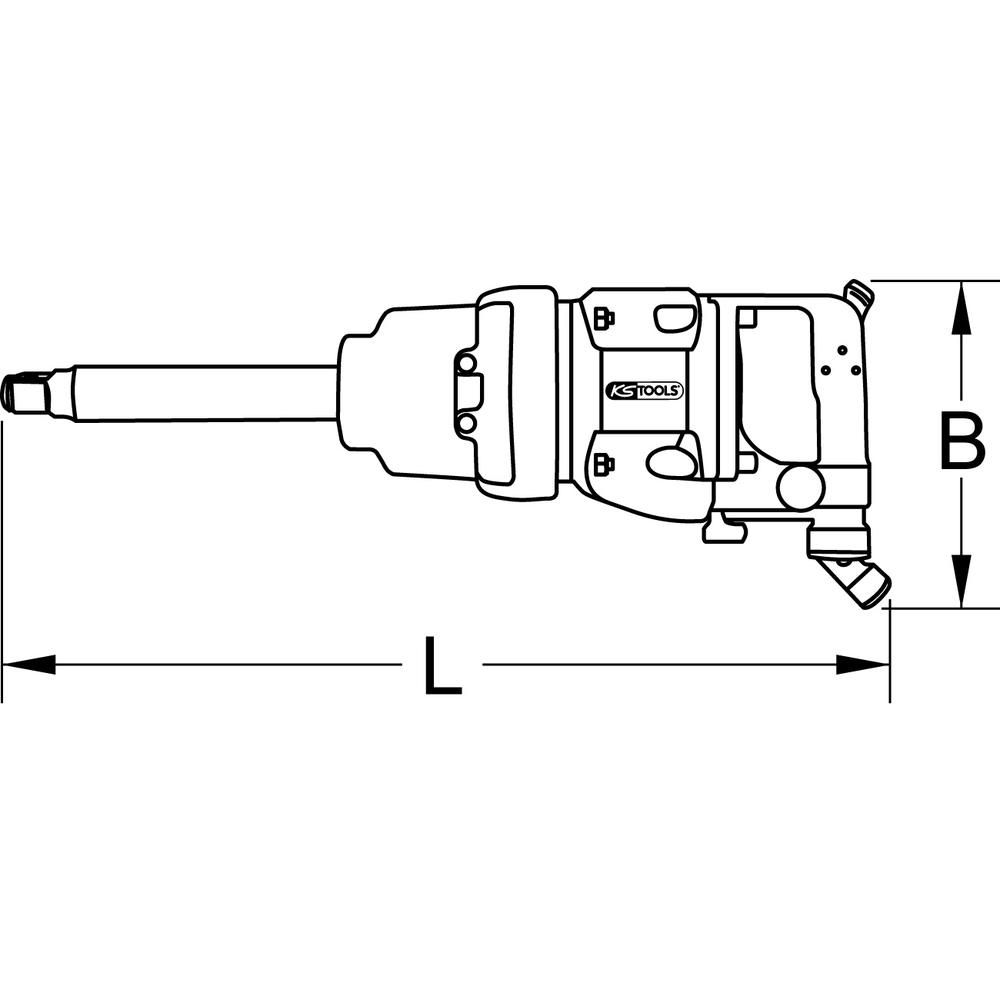3/4" superMONSTER Hochleistungs-Druckluft-Schlagschrauber 3405Nm 504 mm, Bild 4