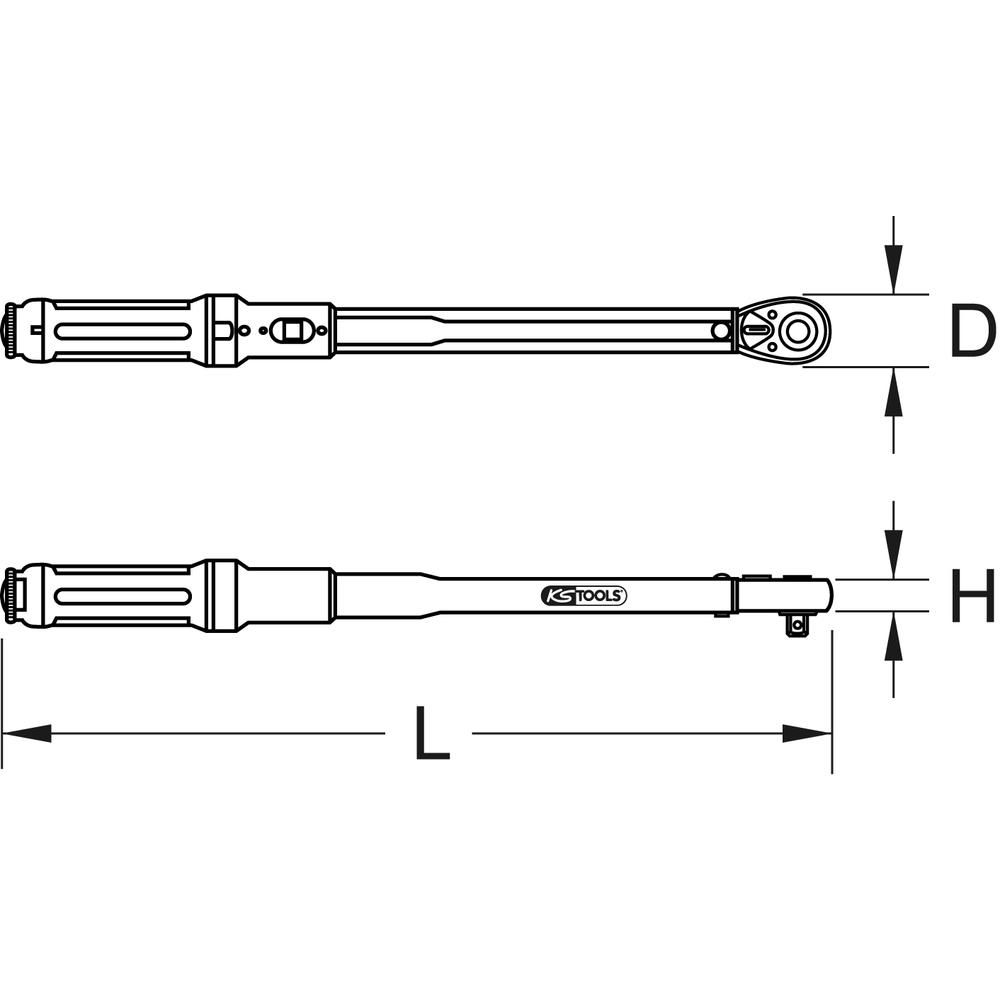 1/2" INFINITOOL Ratschen-Drehmomentschlüssel 80-420 Nm, Bild 7