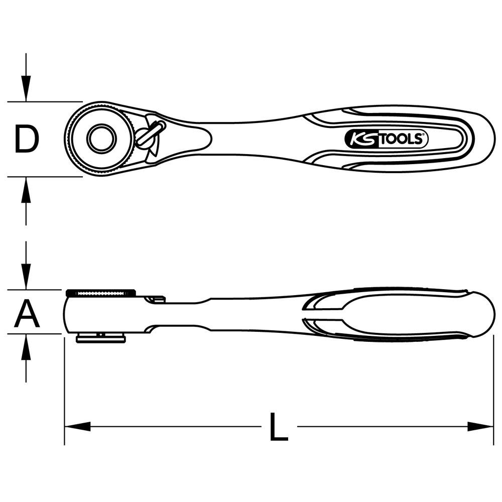 1/4" Mini-Freilauf-Ratsche, Bild 3