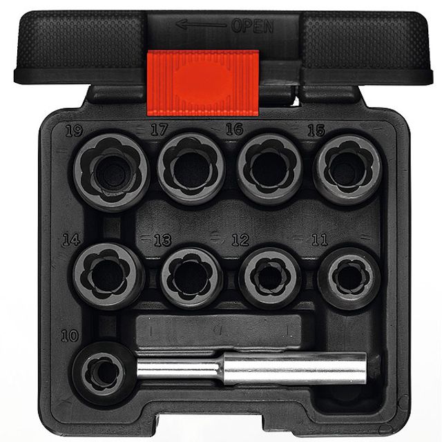 GEDORE RED Spiralnutenausdreher 1/2 SW10-19mm 10tlg, Bild 2