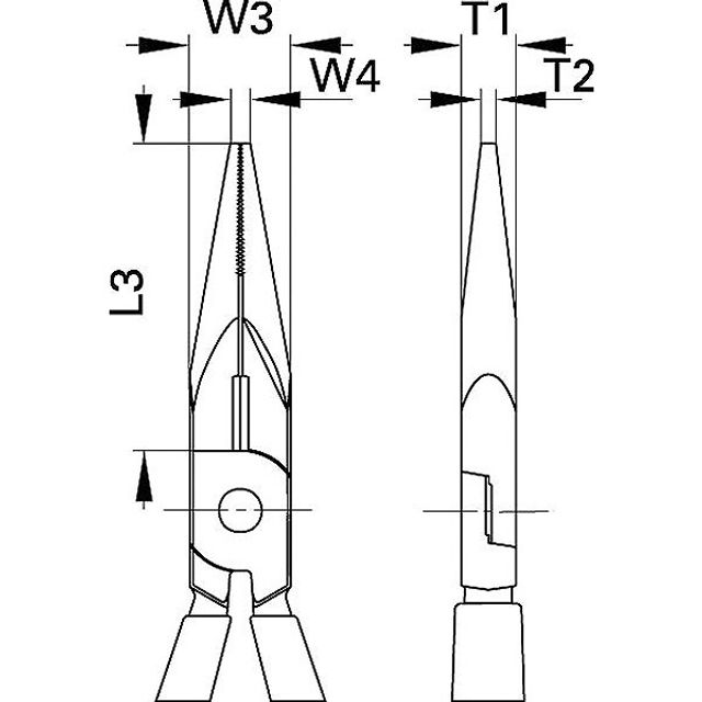 GEDORE VDE-Flachrundzange mit Hüllenisolierung 160 mm
