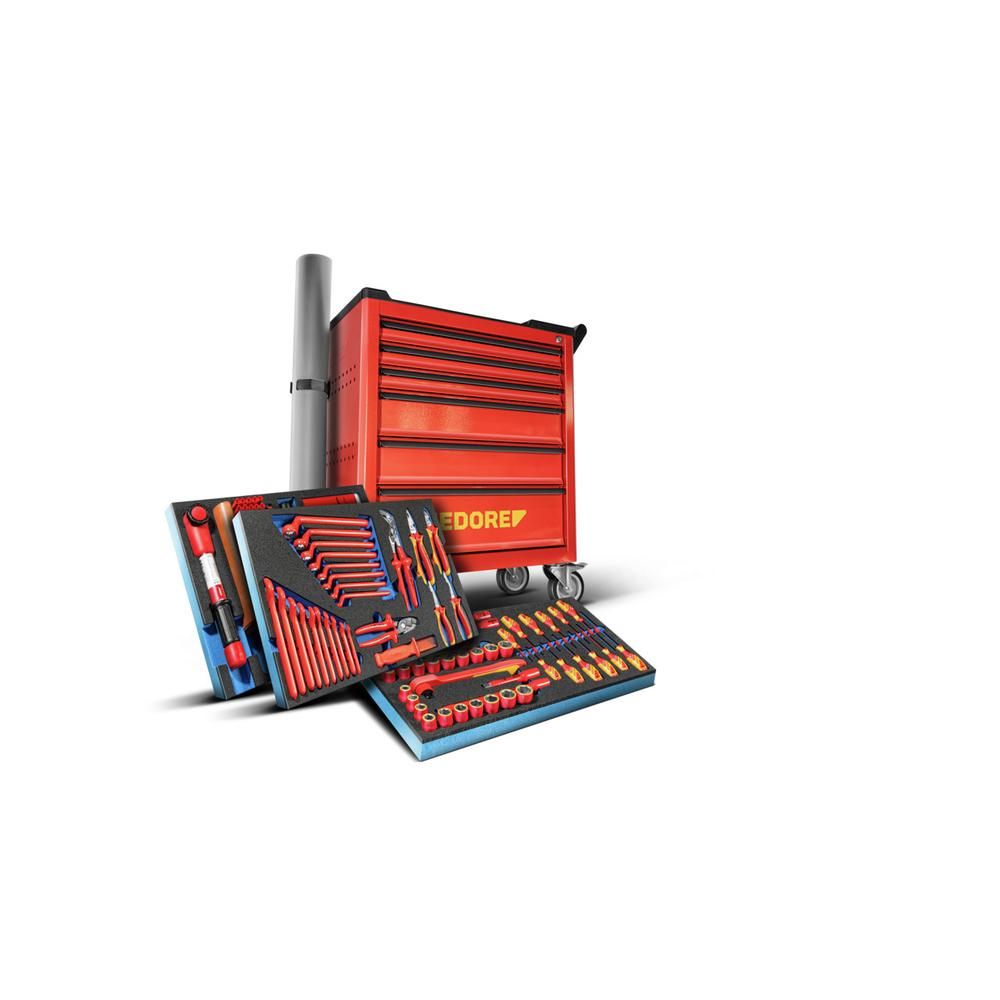 GEDORE KL-4600-200 Werkstattwagen inkl. 103 tlg. Hochvolt Sortiment