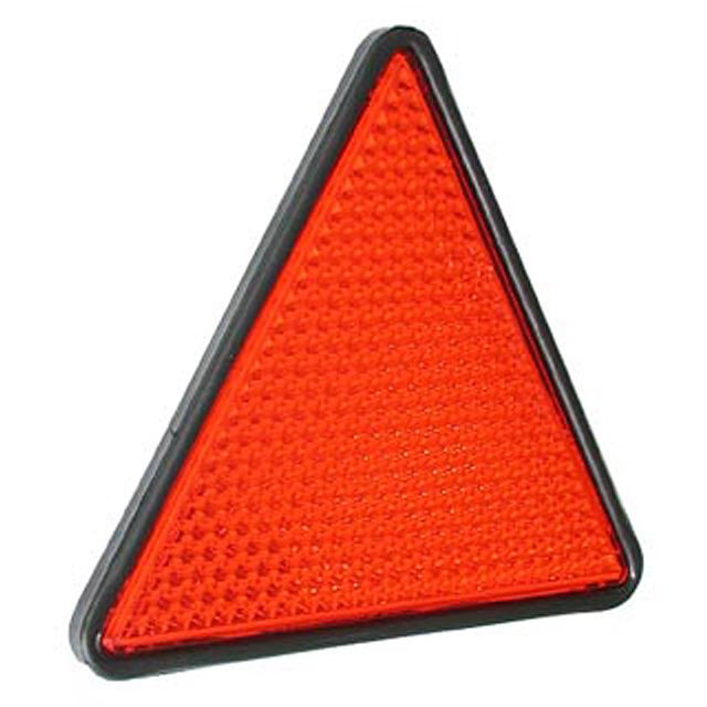 ASPÖCK Rückstrahler, B160/170mm, H151mm, 5mm, rot, Kunststoff klebbar!