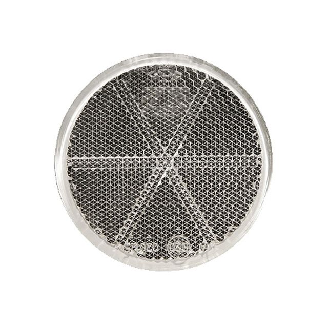 ASPÖCK Rückstrahler selbstklebend d= 60mm weiss