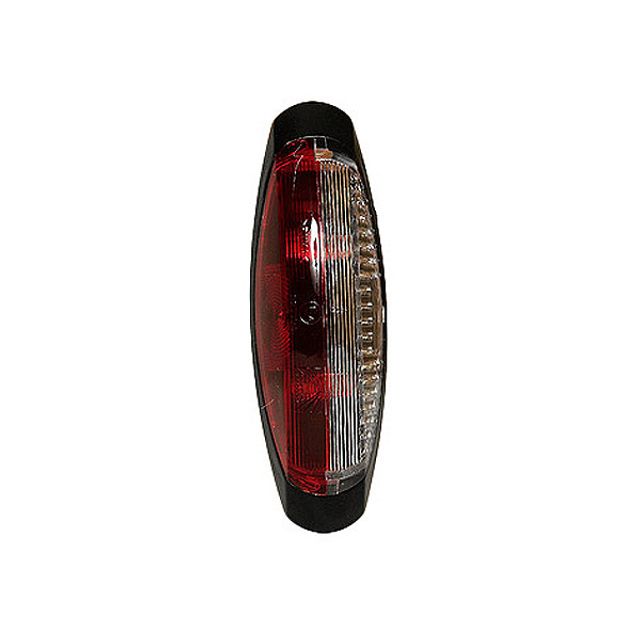 ASPÖCK Seitenmarkierungsleuchte rot/weiss Flexipoint II, LED, 12/24V