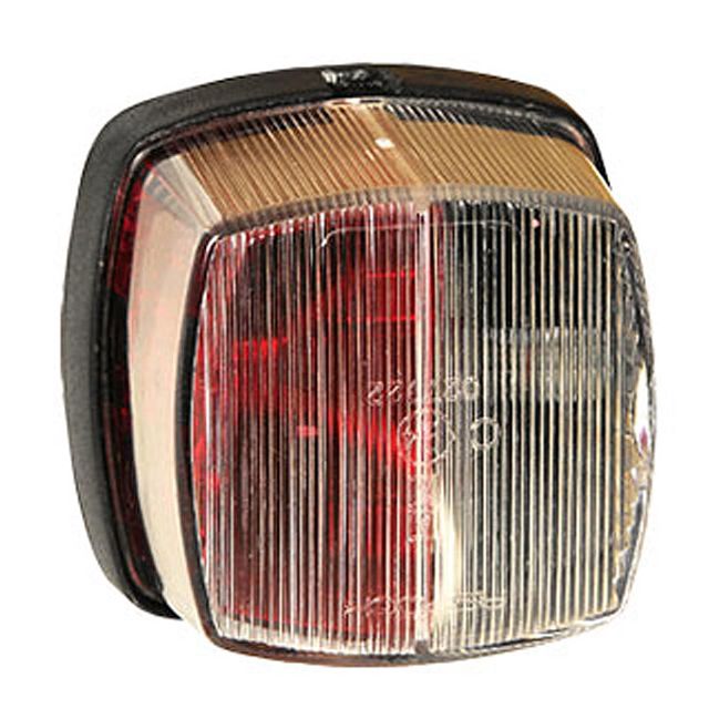 ASPÖCK Umrissleuchte Squarepoint, rot/weiss 12V