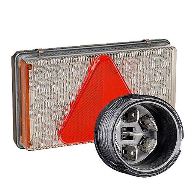 ASPÖCK Heckleuchte links 12V NSL MultiLED mit Dreieck 7pol ASS2