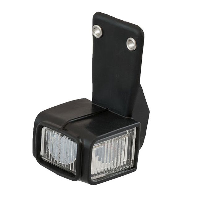 ASPÖCK Umrissleuchte rt/ws/orange links Superpoint IV Pendelhalter LED DC 1m Kab