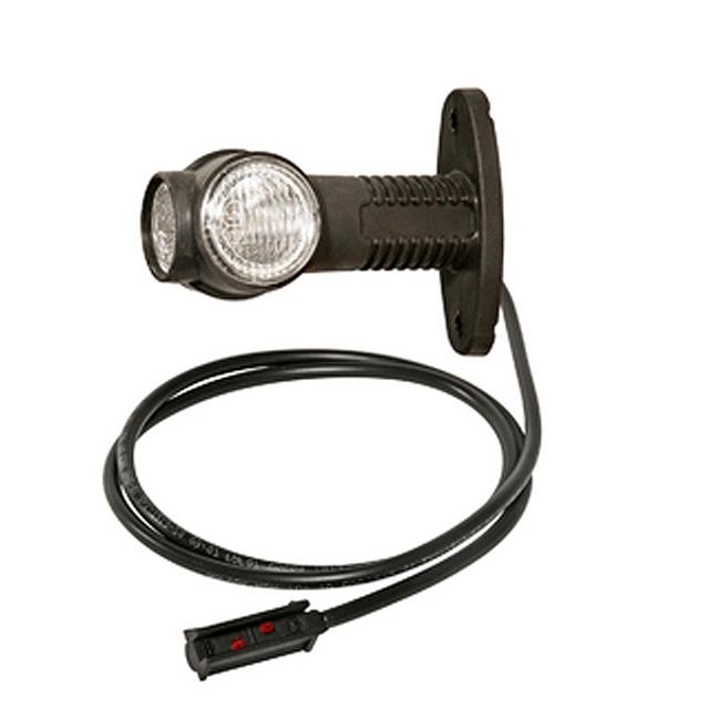 ASPÖCK Umrissleuchte rt/ws/or l/r Superpoint III LED 4m Kabel open end 24V gerad