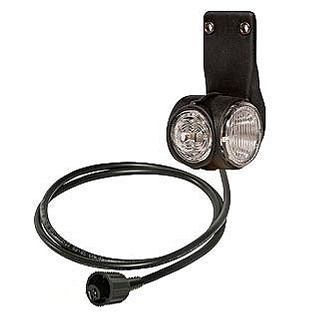 ASPÖCK Umrissleuchte rot/weiss/orange Superpoint III LED 1.5m rechts ASS3 pol Bu