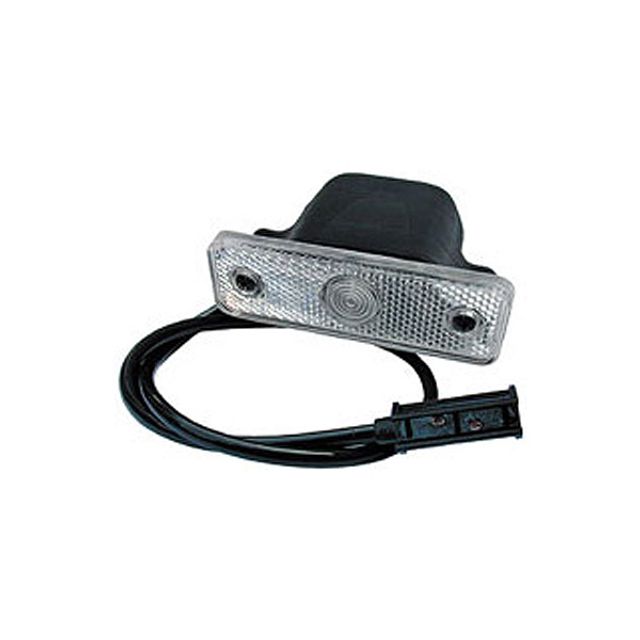 ASPÖCK Positionsleuchte weiss refl. Sidepoint 24V 1.5m Kabel Einbauversion