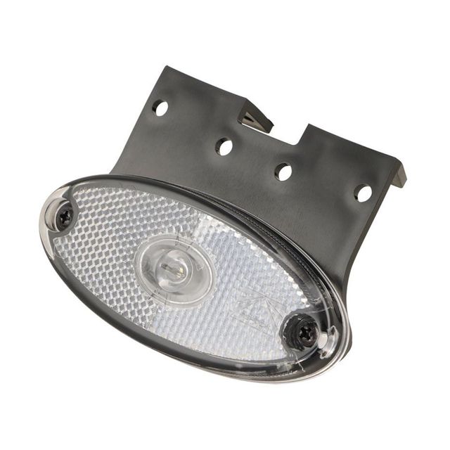 ASPÖCK Positionsleuchte weiss 12V Flatpoint II 0,5m DC Halter vertical