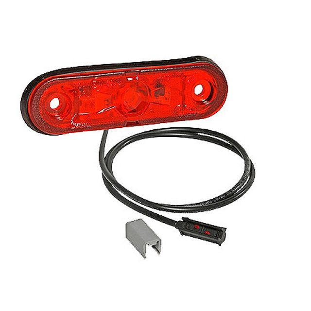 ASPÖCK Positionsleuchte LED rot 24V Posipoint II Gehäuse SCB 0.93m SCHMITZ
