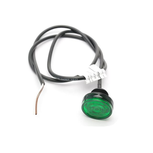 ASPÖCK Positionsleuchte grün 36V Monopoint II flach 3,5m Kabel open end