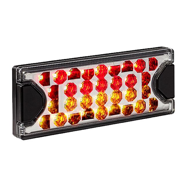 ASPÖCK Heckleuchte 3 Funktionenen Mini LED II 12+24V open ende 0.5m