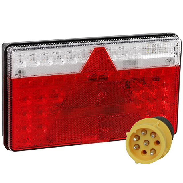 ASPÖCK Heckleuchte MultiLED II hoch links 0.5 m Kabel 8 Pol Bajonett