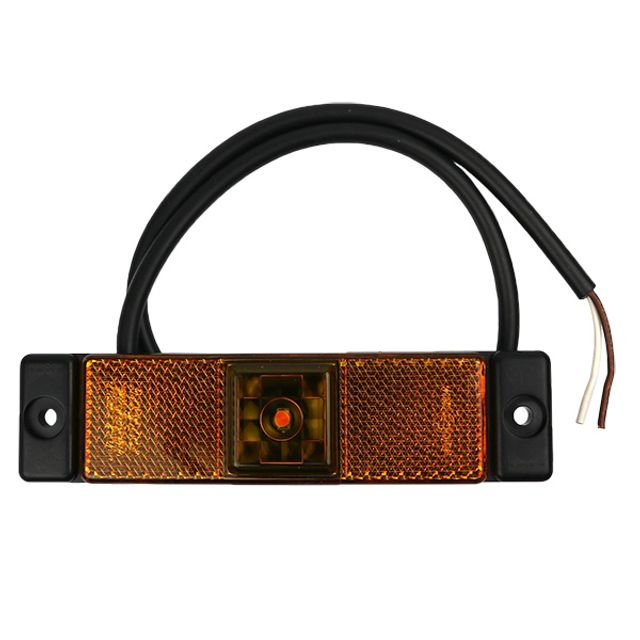 ASPÖCK Seitenmarkierungsleuchte LED mit Rückstrahler orange