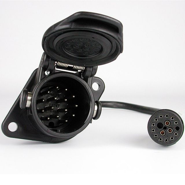ASPÖCK Verteilerleitung 24V 1x17pol à 1x15pol ISO 12098 Steckdose ADR/SDR ASS3 6