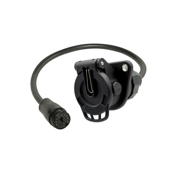 ASPÖCK Verteilerleitung 24V 1x17pol à 1x15pol ISO 12098 Steckdose ADR/SDR ASS3 4