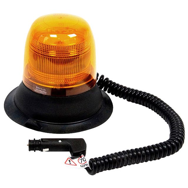 LED-Doppelblitz-Leuchte orange, Magnetfuss