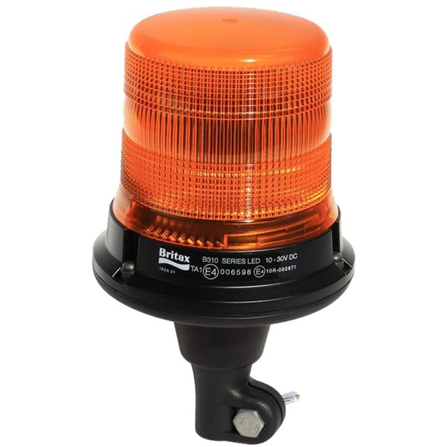 LED-Doppelblitz-Leuchte orange, flexib.Adaptersockel