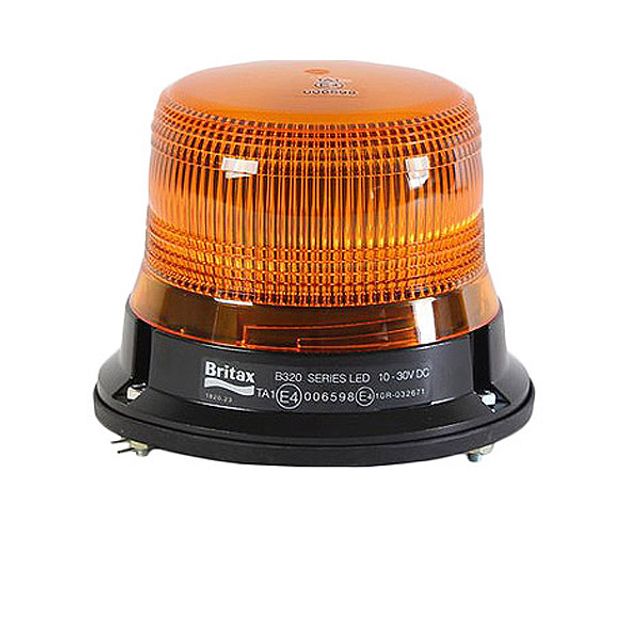 LED-Doppelblitz-Leuchte orange, 3-Punkt-Befestigung
