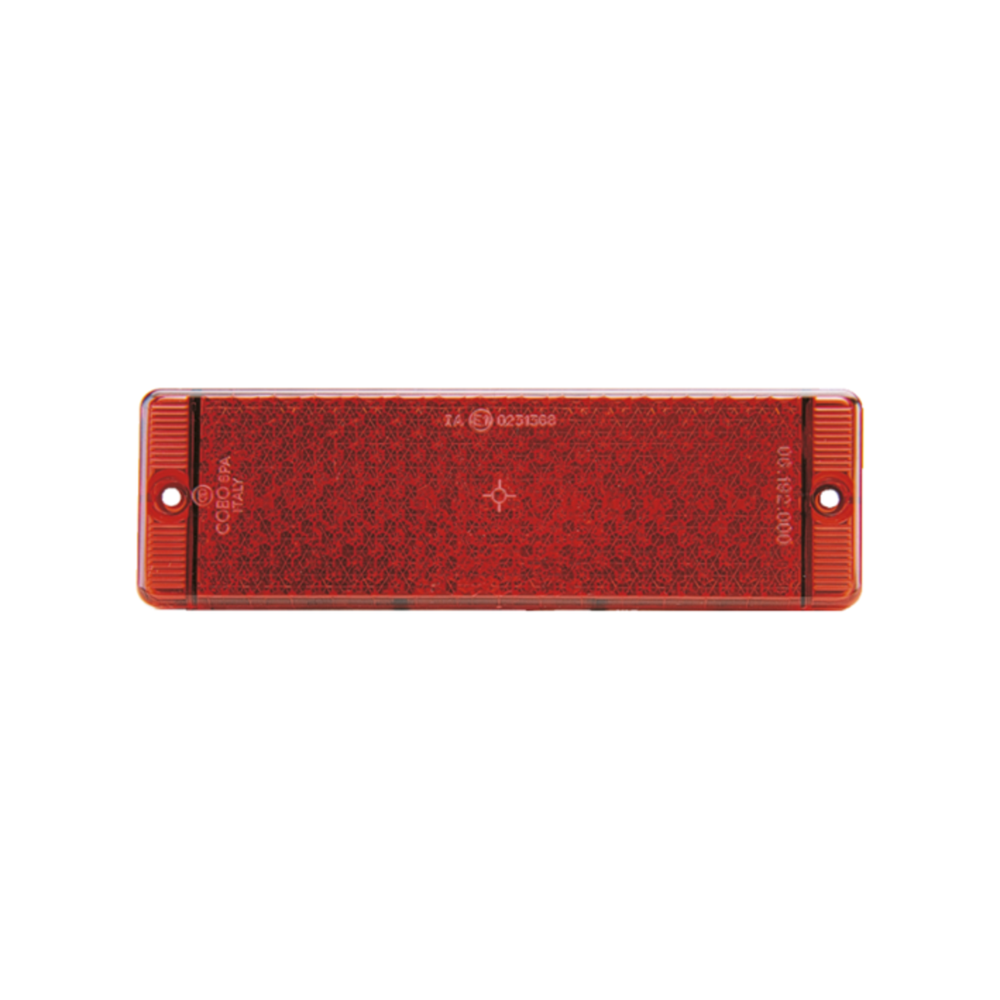 COBO Rückstrahler rot 163 x 49 mm mit Löcher