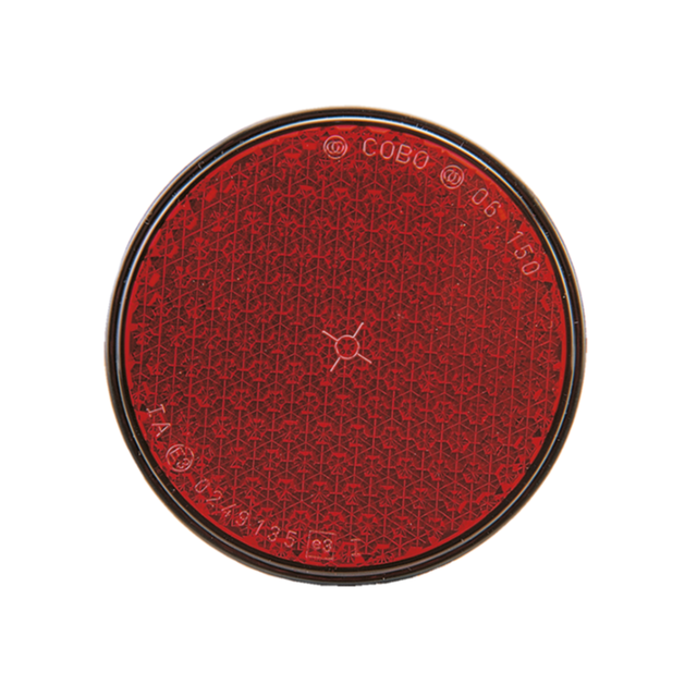 COBO Rückstrahler rot Ø 86 mm mit Schraube