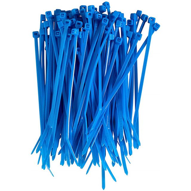 Kabelband blau L= 210mm B= 3.4mm
