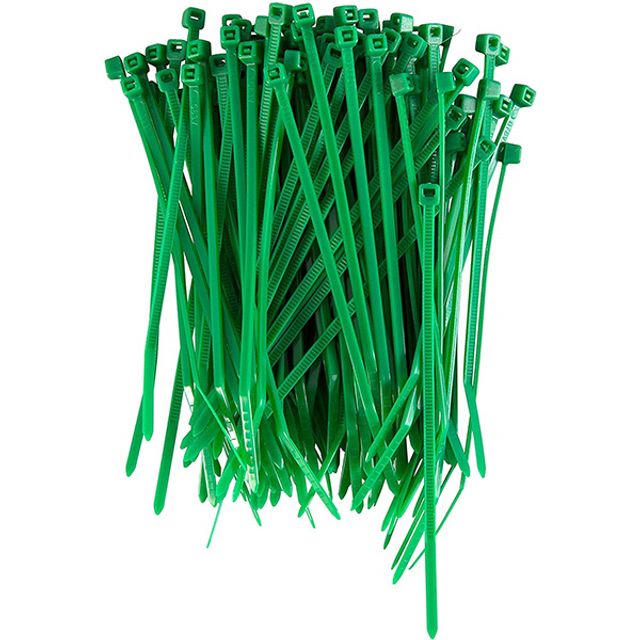 Kabelband grün L= 210mm B= 3.4mm