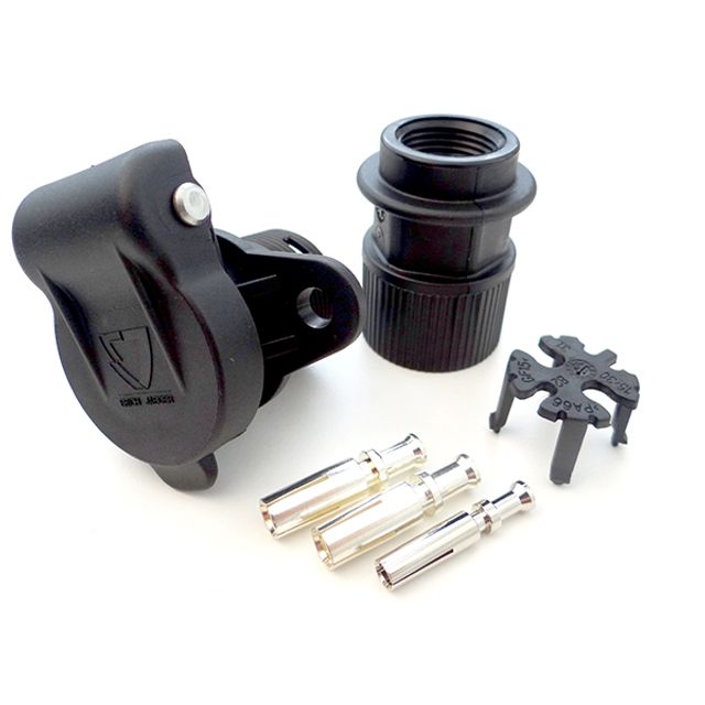 ERICH JAEGER Steckdose 3 pol Stecker+Dosen, Bild 2