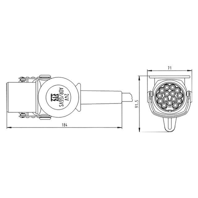 ERICH JAEGER Stecker 24V ADR/GGVS, Bild 2