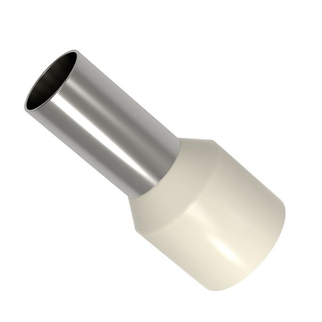 Aderendhülsen isoliert 16.00x12mm, weiss, DIN 46228