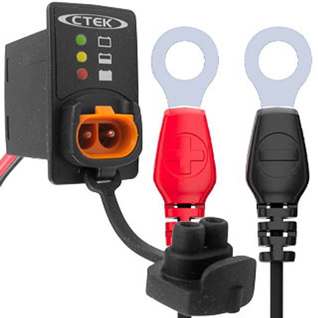 CTEK LED Einbau-Lade-Anschluss m. Ringkabelschuh 3.3m