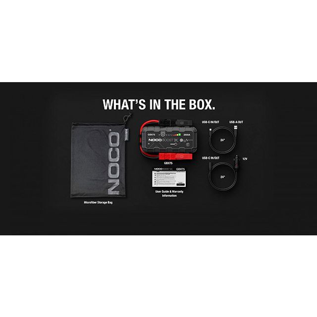 NOCO GBX75 Starterbooster und Powerbank 12V 2500A
