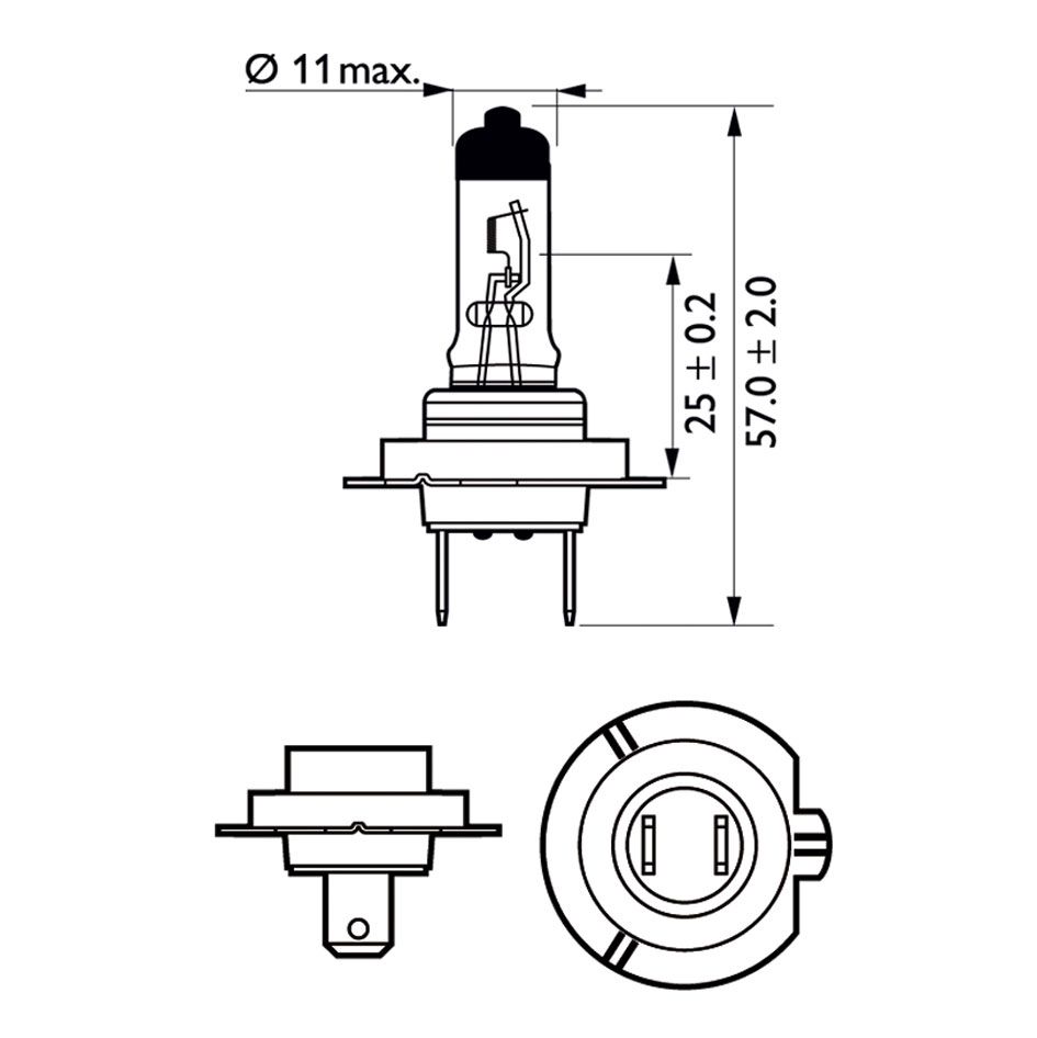 PHILIPS H7 Master Duty 24V 70W PX 26d, Bild 2