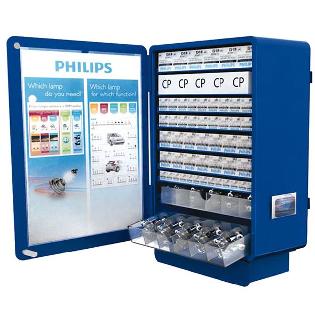 PHILIPS Metall-Lampenschrank bestückt, Bild 3
