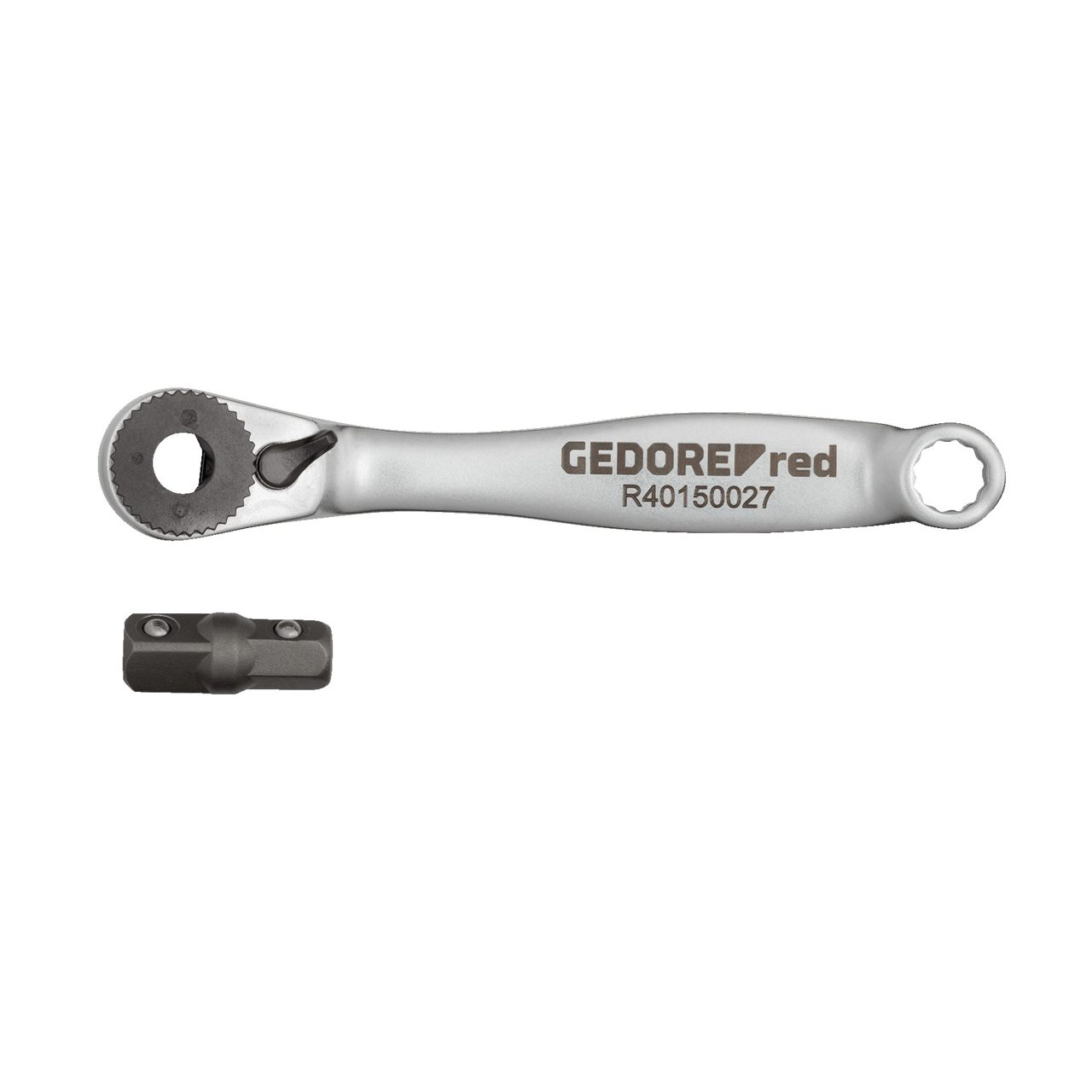 GEDORE RED Bit-Knarre L/R. 1/4 L.91mm RSW6°+Adapter