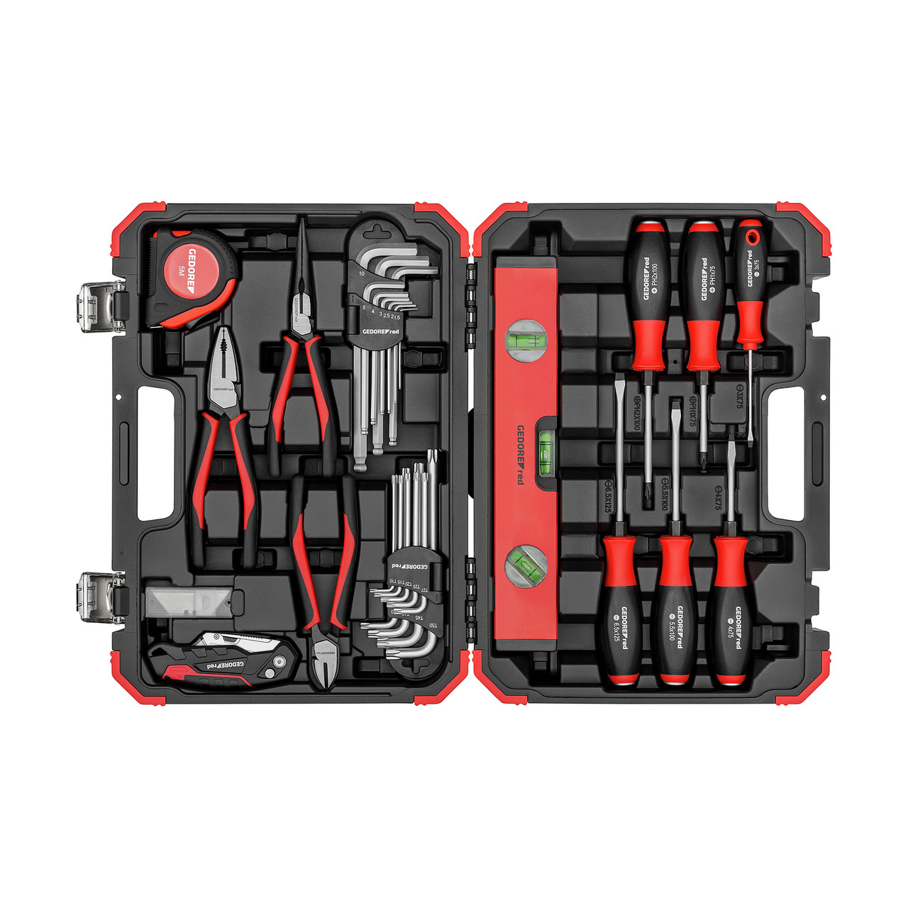 GEDORE RED Wkz.Satz Messen-Schneiden-Schrauben 43tlg